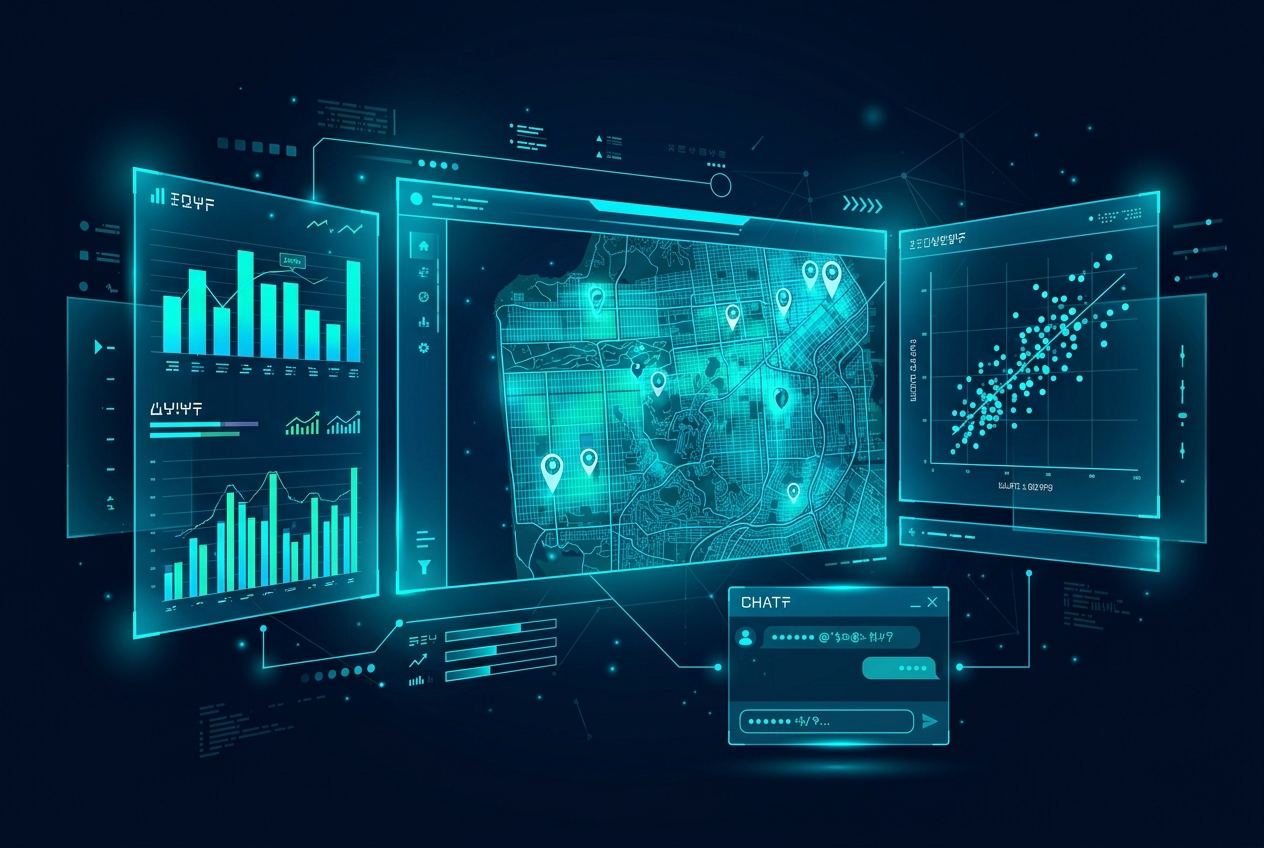 Dashboard de inteligencia de mercado con IA y datos de Chile